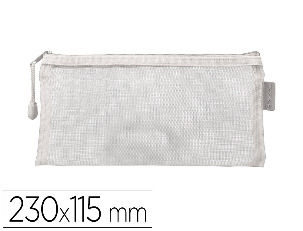 POCHETTE ZIP LIDERPAPEL MULTIUSAGE FORMAT TICKET      230X115MM FERMETURE ECLAIR    POLYESTER TRANSPIRABLE