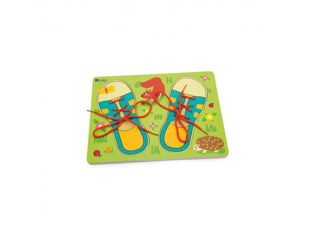 CHAUSSURES A NOUER ANDREU TOYS SUPPORT EN BOIS 30X22 CM