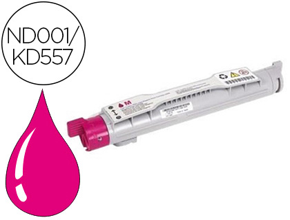 TONER LASER DELL KD557 ND001/K D557 COULEUR MAGENTA 12000P