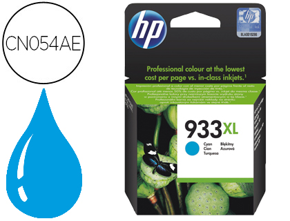 CARTOUCHE HP 933XL JET D'ENCRE CN054AE COULEUR CYAN HAUTE CAPACITÉ 825P