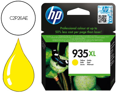 CARTOUCHE HP N.935XL JET D'ENCRE C2P26AE COULEUR JAUNE HAUTE CAPACITÉ 825P