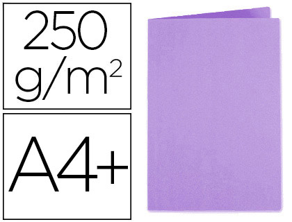 CHEMISE EXACOMPTA SUPER CARTE 240X320MM 210G COLORIS LILAS PACK 100 UNITS