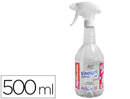 VINAIGRE MÉNAGER 14 DEGRÉS NETTOIE DÉGRAISSE DÉSODORISE PISTOLET 500ML