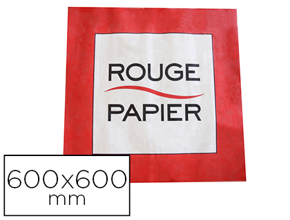 ADHÉSIF DE SOL ROUGE PAPIER 600X600MM