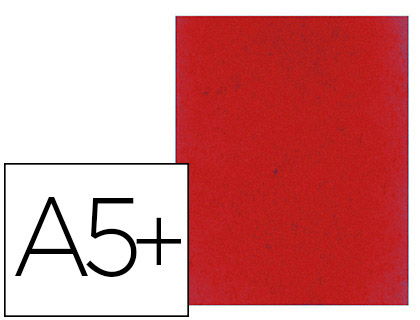 PROTÈGE-CAHIER COUTAL CARTE LUSTRÉE 3/100E FORMAT ÉCOLIER 170X220MM COLORIS ROUGE