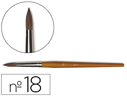 PINCEAU RAPHAL PETIT GRIS MLANG N18 MANCHE COURT COULEUR CHAINE VIROLE ALUMINIUM ANODIS