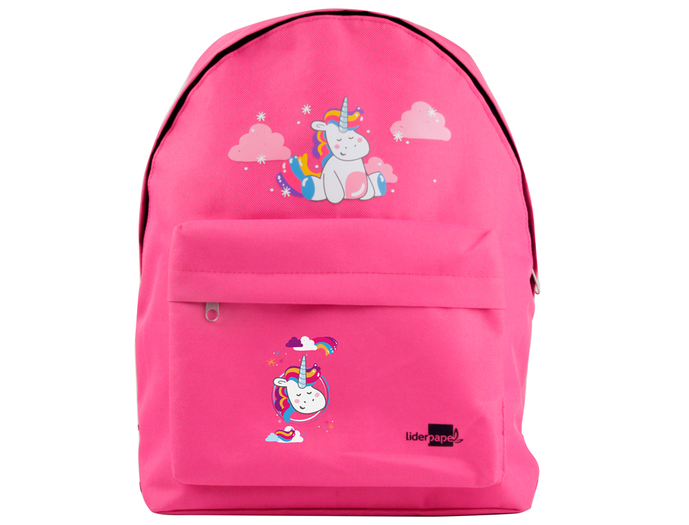 CARTABLE SCOLAIRE LIDERPAPEL SAC À DOS 38X28X12CM MODÈLE LICORNE COLORIS ROSE