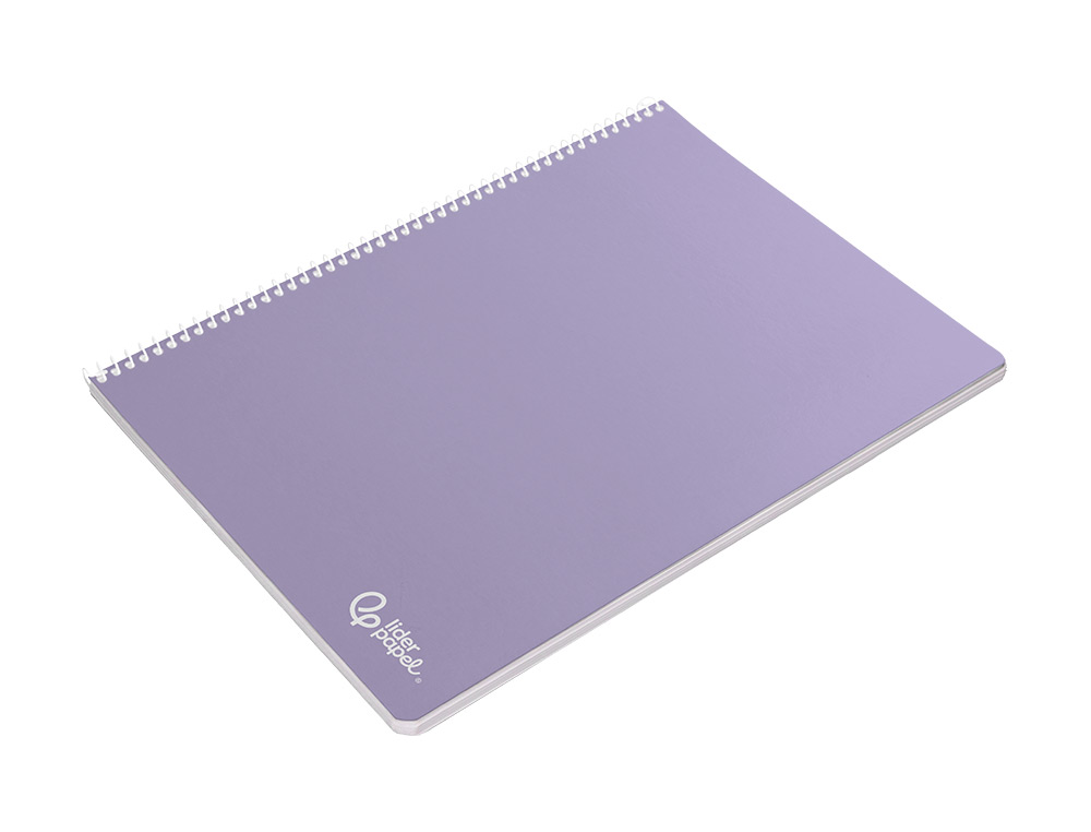 CAHIER SPIRALE LIDERPAPEL SMART COUVERTURE CARTONNEE A5 80F 60G/M2 5X5MM 6 TROUS      COIL-LOCK COLORIS ASSORTIS