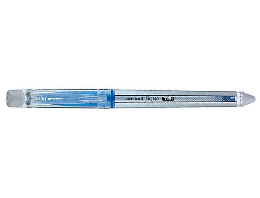 ROLLER UNIBALL TSI ENCRE GEL EFFAABLE POINTE MOYENNE TRAC 0.7MM COLORIS TURQUOISE