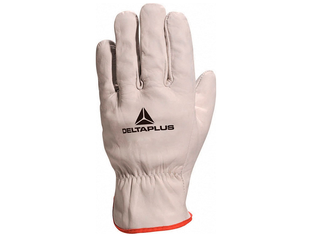 GANT TOUT FLEUR BOVIN DELTAPLUS COUPE AMÉRICAINE ÉPAISSEUR 0.90/1.10MM COLORIS GRIS LISERÉ ROUGE TAILLE 7 PAIRE