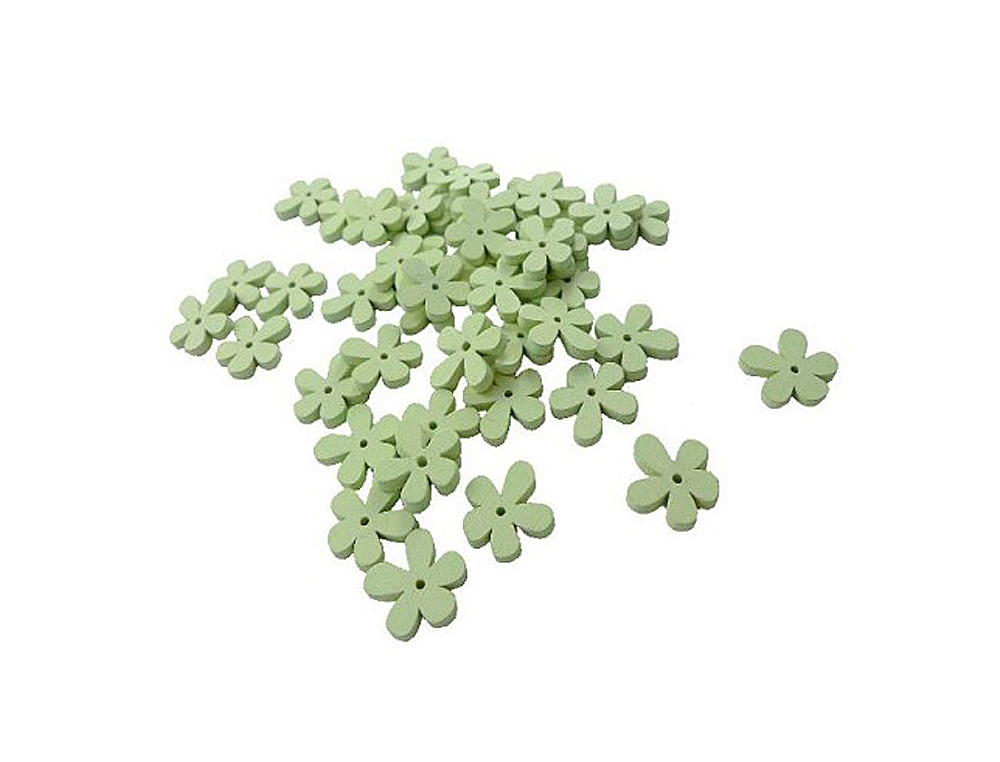 PERLE FORME FLEUR INNSPIRO BOIS NATUREL SACHET DE 100 UNITÉS