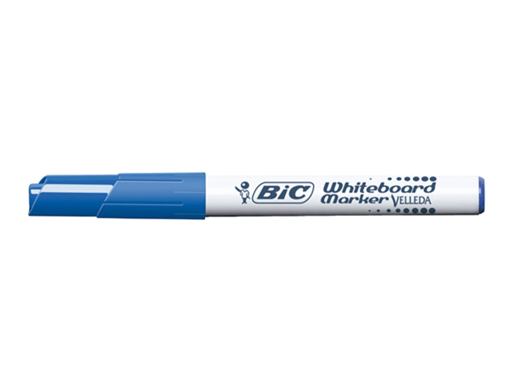 MARQUEUR BIC VELLEDA 1741 EFFAABLE POINTE OGIVE TRAC 2MM ENCRE CTONE FORMAT STYLO GRANDE LONGVIT BLEU
