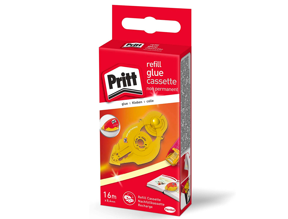 RECHARGE PRITT COLLE ROLLER RUBAN 8.4MMX16MM COLLAGE REPOSITIONNABLE IMMÉDIAT ROLLER