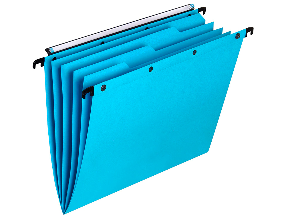 DOSSIER SUSPENDU ELBA AZO ULTIMATE KRAFT BLEU 240G A4 ENTRAXE 360MM H290MM ONGLETS INTGRS FOND V BOTE DE 5 UNITS