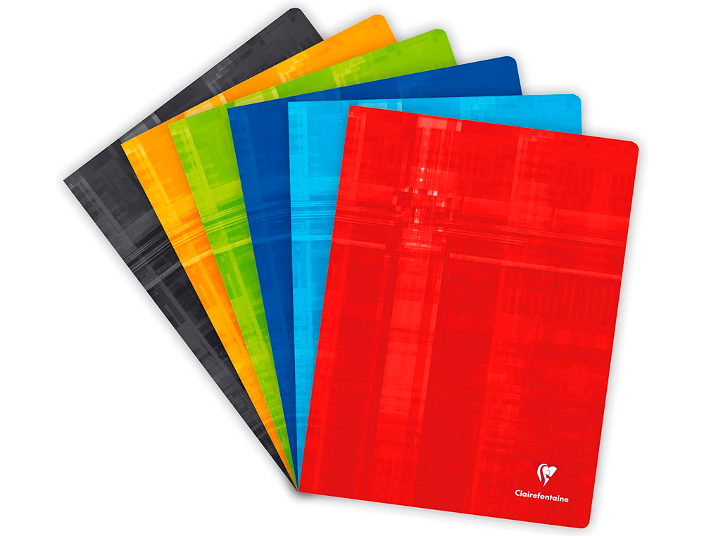 CAHIER PIQU CLAIREFONTAINE A4+ 24X32CM 48 PAGES 90G RGLURE SYS COLORIS ASSORTIS