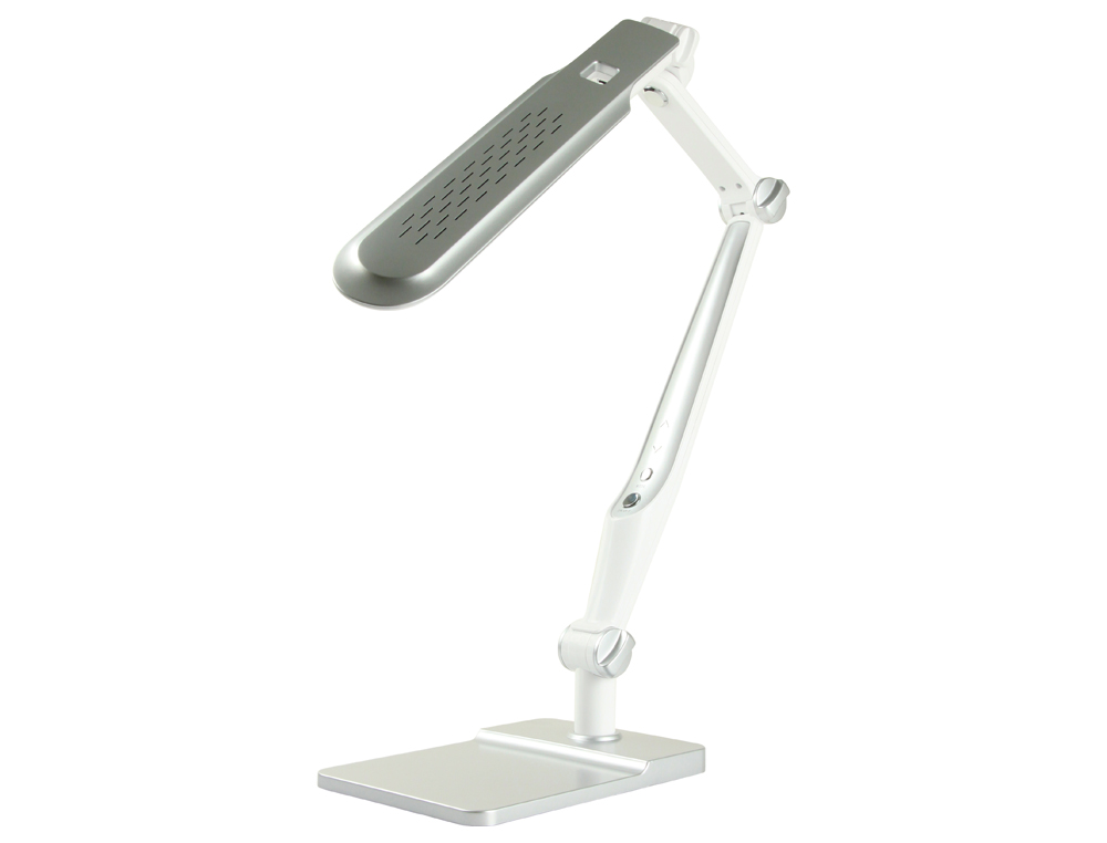 LAMPE BUREAU Q-CONNECT PROFESSIONELLE ABS 32 LEDS 9W INTERR UPTEUR TACTILE 3 NIVEAUX INTENSIT COLORIS CHROM
