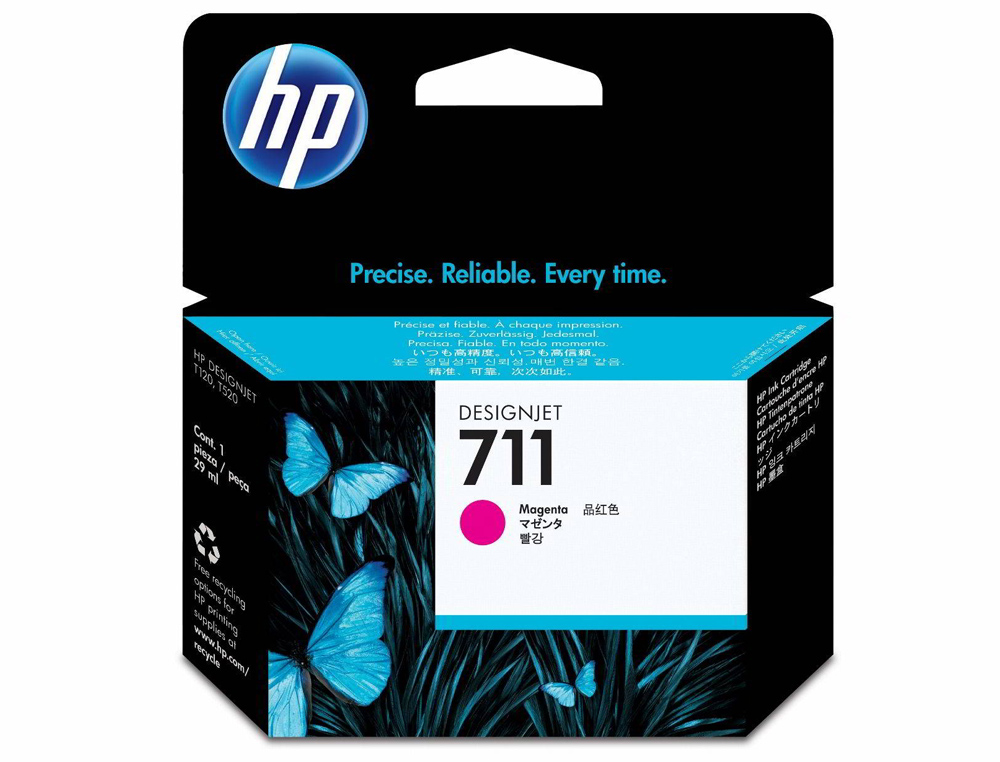 CARTOUCHE HP 711 JET D'ENCRE DESIGNJET T120/T120 EPRINTER T520/T520 COULEUR MAGENTA 29ML