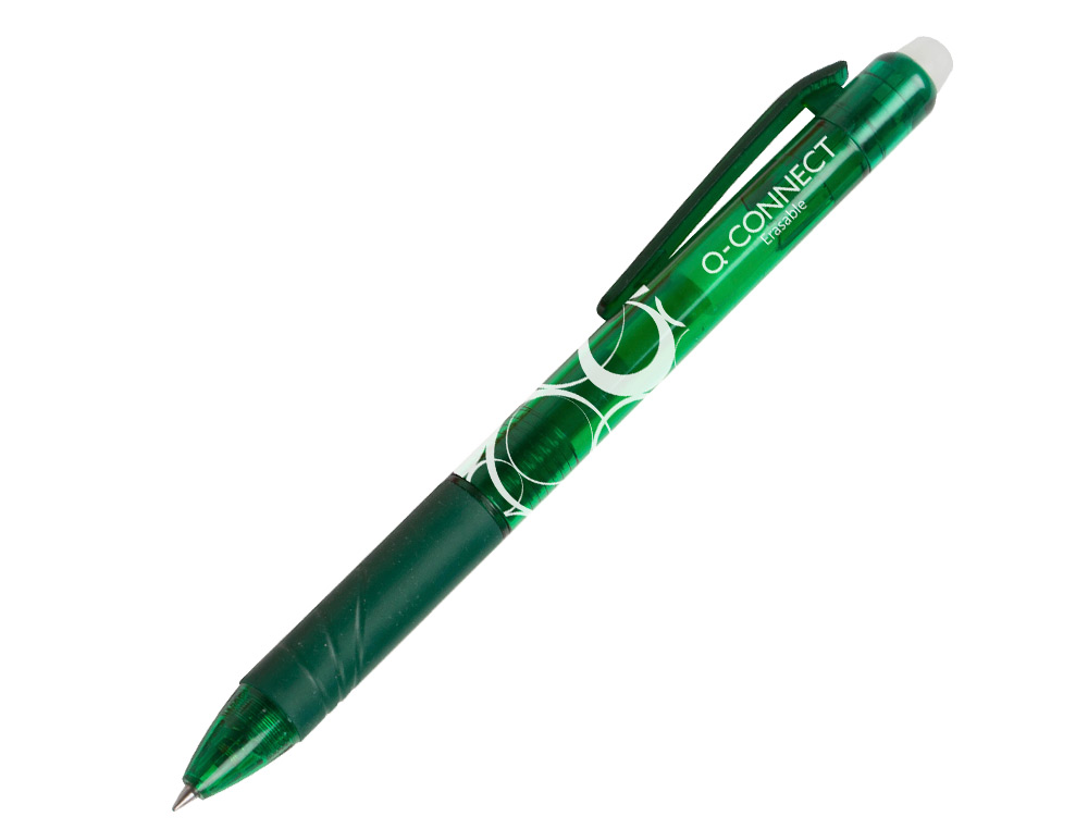 RECHARGE ROLLER Q-CONNECT ENCRE EFFACABLE COULEUR VERT  SET DE 3U