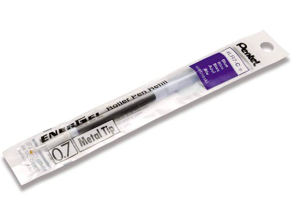 RECHARGE ROLLER PENTEL ENCRE GEL BL77 BL107 ENCRE FLUIDE DOUCE LUMINEUSE POINTE MOYENNE SECHAGE RAPIDE VIOLET