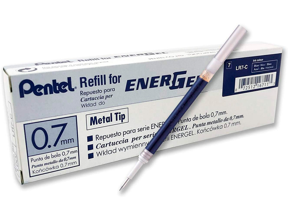 RECHARGE ROLLER PENTEL ENCRE GEL BL77 BL107 ENCRE FLUIDE DOUCE LUMINEUSE POINTE MOYENNE SECHAGE RAPIDE VIOLET