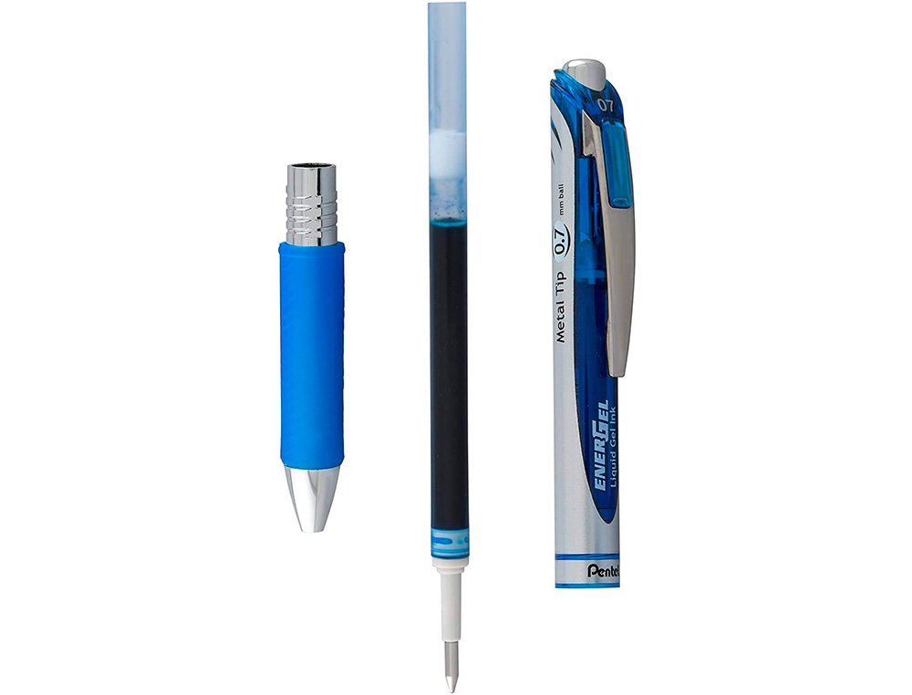 RECHARGE ROLLER PENTEL ENCRE GEL BL77 BL107 ENCRE FLUIDE DOUCE LUMINEUSE POINTE MOYENNE SECHAGE RAPIDE VIOLET