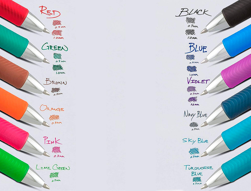 RECHARGE ROLLER PENTEL ENCRE GEL BL77 BL107 ENCRE FLUIDE DOUCE LUMINEUSE POINTE MOYENNE SECHAGE RAPIDE VIOLET