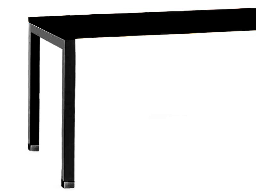 BUREAU MT INTERNATIONAL PLATEAU NOIR MELAMINE 25MM    PIETEMENT ARCHE COLORIS NOIR  120X67CM