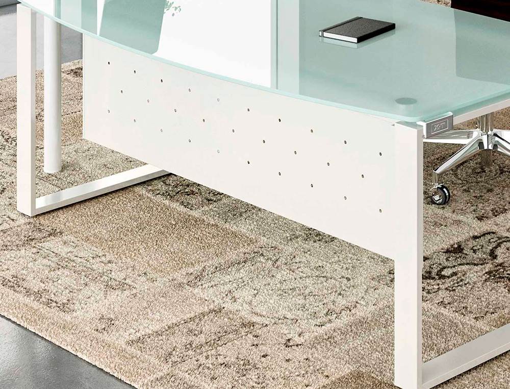 VOILE DE FOND MT INTERNATIONAL METALLIQUE 180X30CM COLORIS BLANC