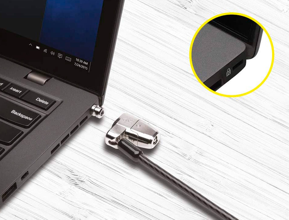 CABLE DE SECURITE KENGSINGTON MICROSAVER 2.0 ULTRA          CLICKSAFE PIVOTANT ROTATIF    RESISTANT TORSION CORROSION