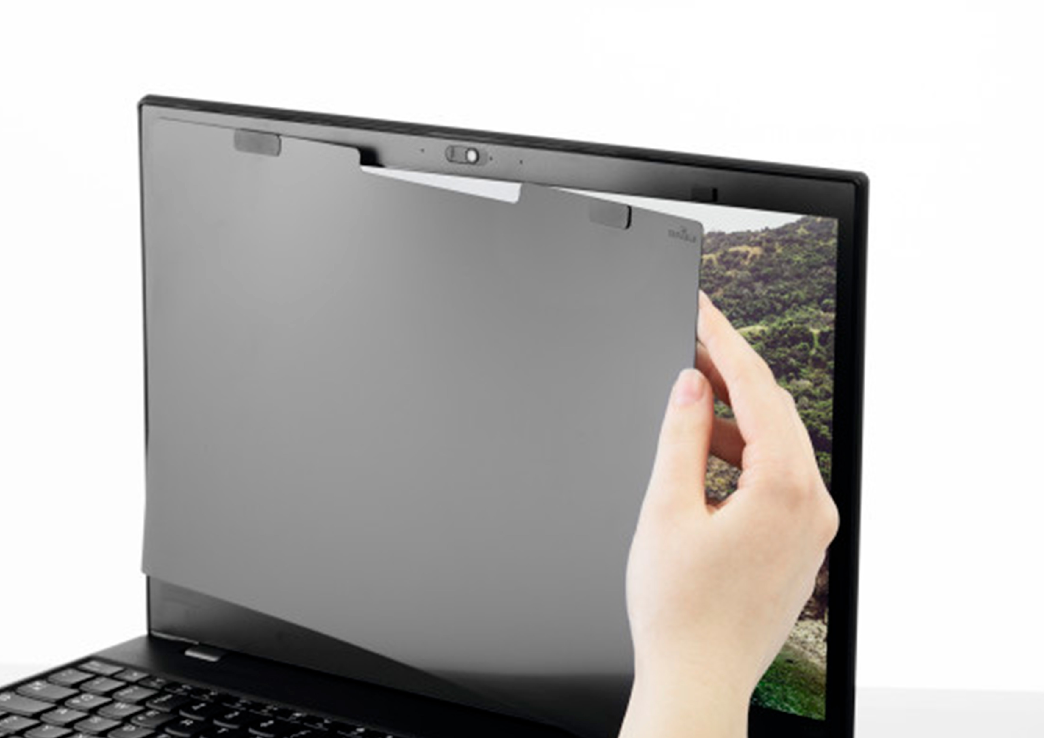 FILTRE CONFIDENTIALITE MAGNETIQUE DURABLE 11,6''     VISION CLAIRE FACE A L ECRAN  OBSCURE SUR LES COTES