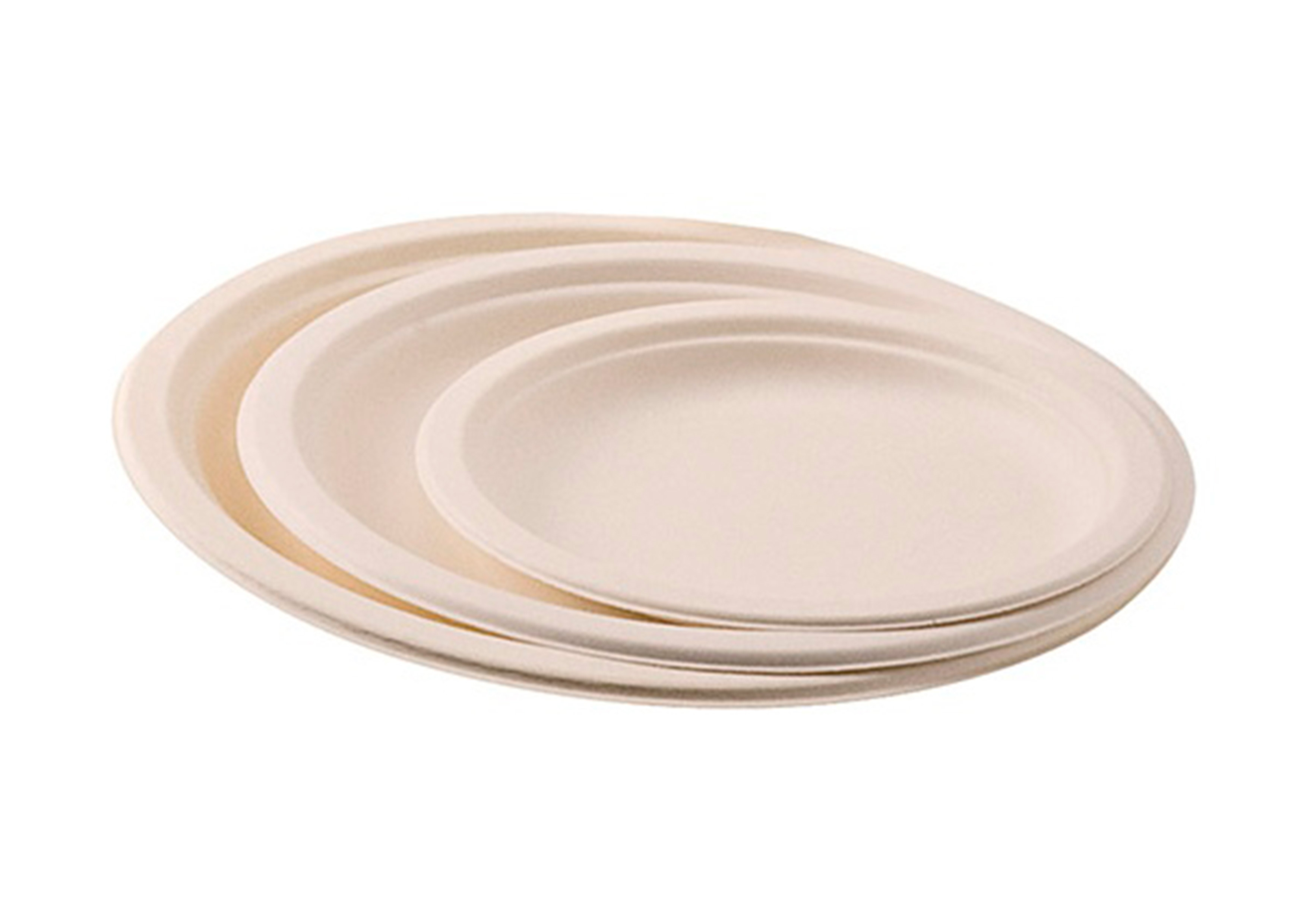 ASSIETTE PLATE IVOIRE COLDIS FIBRES VEGETALES              BIODEGRADABLE DIAMETRE 23CM   SACHET 50 UNITES