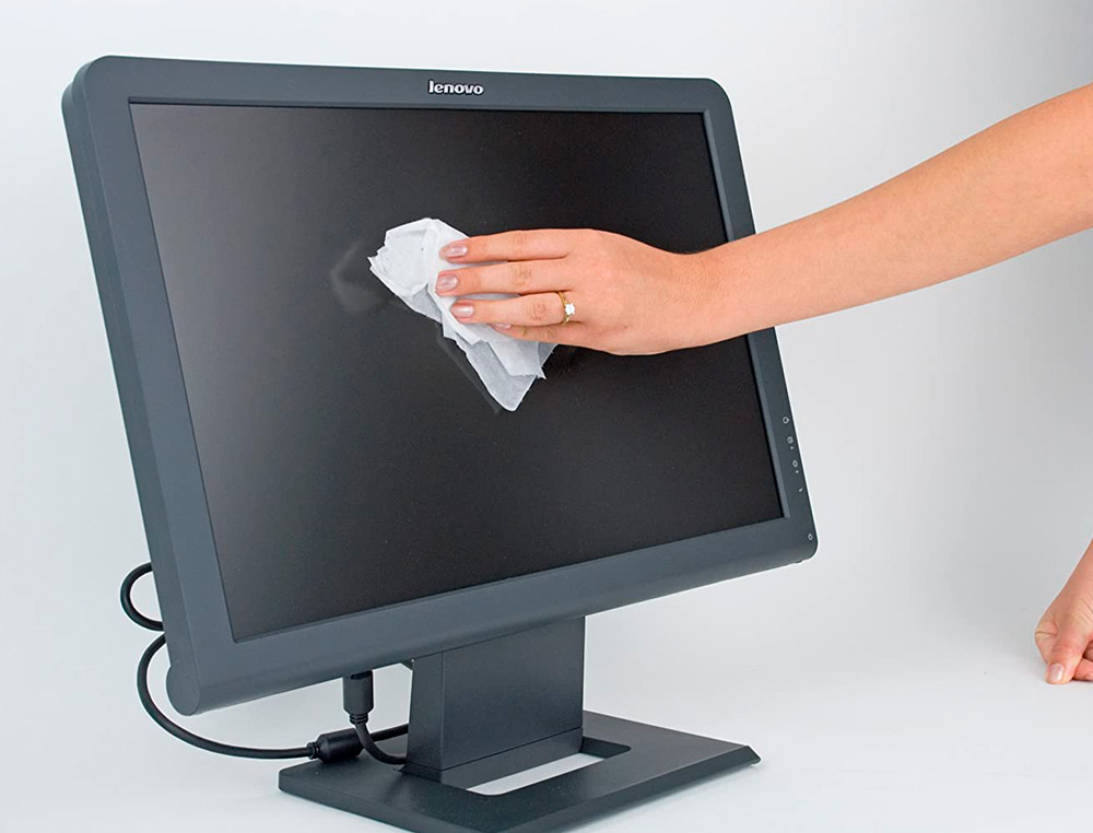 LINGETTE NETTOYANTE FELLOWES ECRAN TABLETTE PRE-IMPREGNEE  FIBRES BIODEGRADABLES         ANTISTATIQUE BOITE 100 UNITES