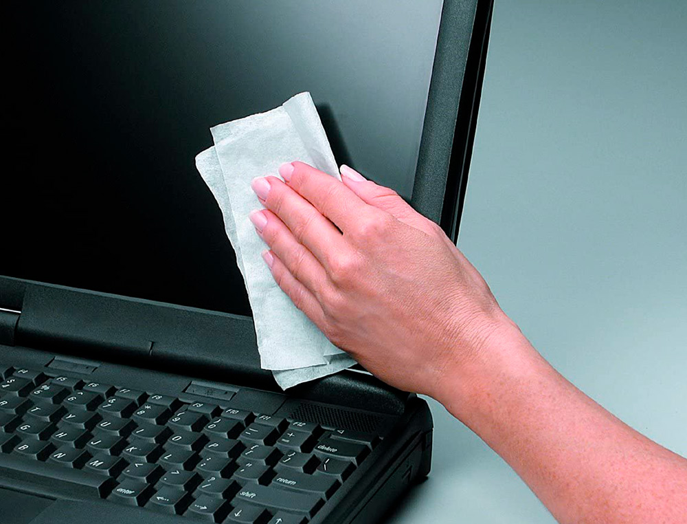 LINGETTE NETTOYANTE FELLOWES ECRAN TABLETTE PRE-IMPREGNEE  FIBRES BIODEGRADABLES         ANTISTATIQUE BOITE 100 UNITES