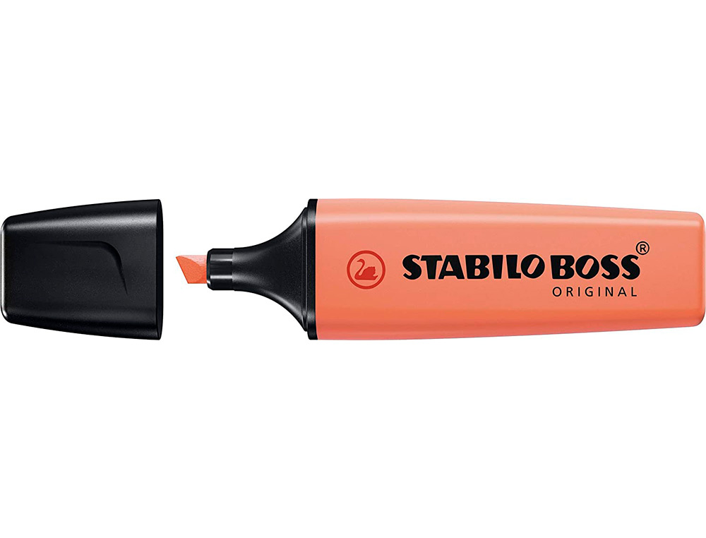 SURLIGNEUR STABILO BOSS ORIGINAL PASTEL ENCRE BASE    EAU POINTE BISEAUTEE LARGEUR  TRACE 2/5MM COLORIS DOUCEUR