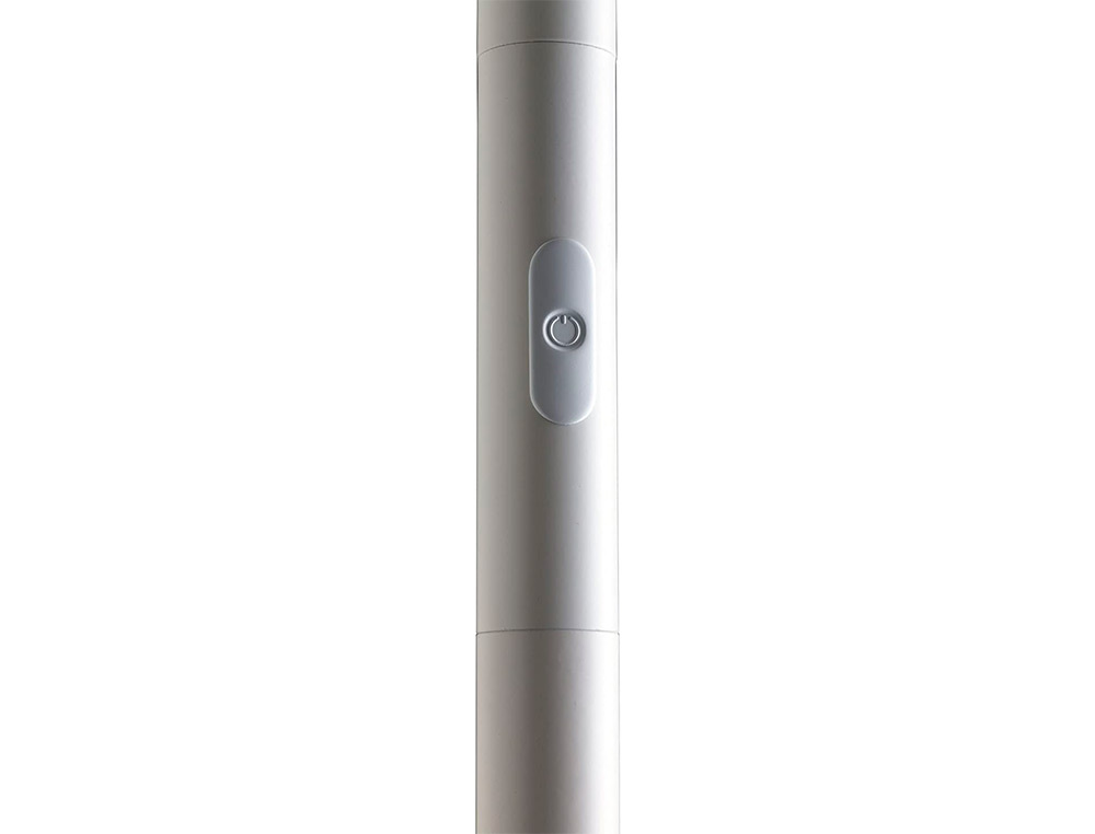 LAMPADAIRE UNILUX LED PRYSKA METAL LAQUE ET BOIS VARIATEUR 4000 LUMEN COLORIS            BLANC/HETRE