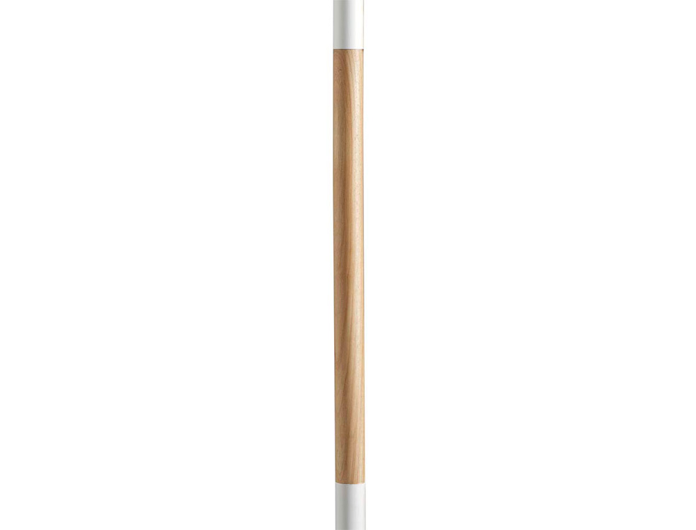 LAMPADAIRE UNILUX LED PRYSKA METAL LAQUE ET BOIS VARIATEUR 4000 LUMEN COLORIS            BLANC/HETRE