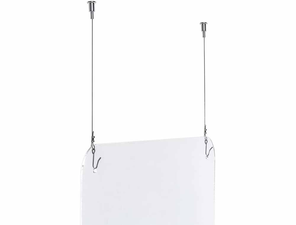 ECRAN DE PROTECTION EXACOMPTA EXASCREEN A SUSPENDRE ACRYLIQUE RESISTANT TRES HAUTE TRANSPARENCE KIT