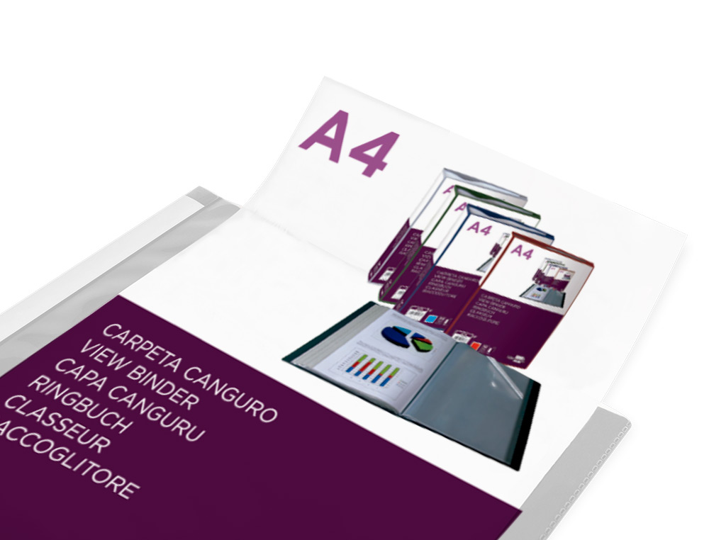 PROTEGE-DOCUMENTS LIDERPAPEL PERSONNALISABLE KANGOUROU POLYPROPYLENE 80 POCHETTES FIXES A4 COLORIS TRANSPARENT