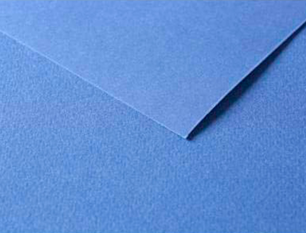 PAPIER DESSIN CLAIREFONTAINE A GRAIN 160G 1 SURFACE        GRAINEE 1 LISSE 50X65CM       PAQUET 25F COLORIS BLEU MARINE