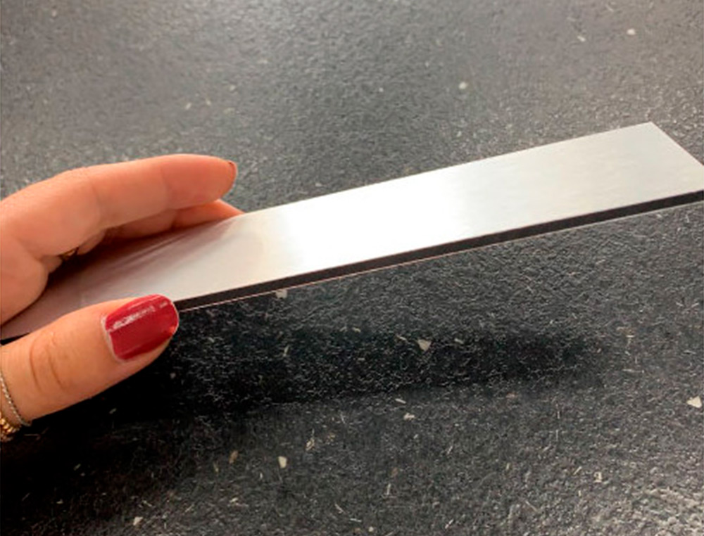 PLAQUE DE PORTE ACCUEIL SIGNALETIQUE BIZ AVEC         PICTOGRAMME EN ALUMINIUM      BROSSE 3MM DOUBLE FACE