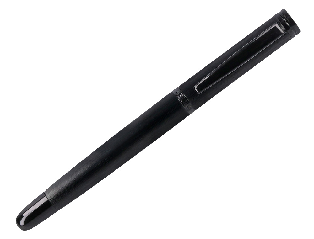 ROLLER BELIUS ORIGEN ALUMINIUM BROSSE ENCRE NOIRE  COLORIS NOIR DANS COFFRET     CADEAU