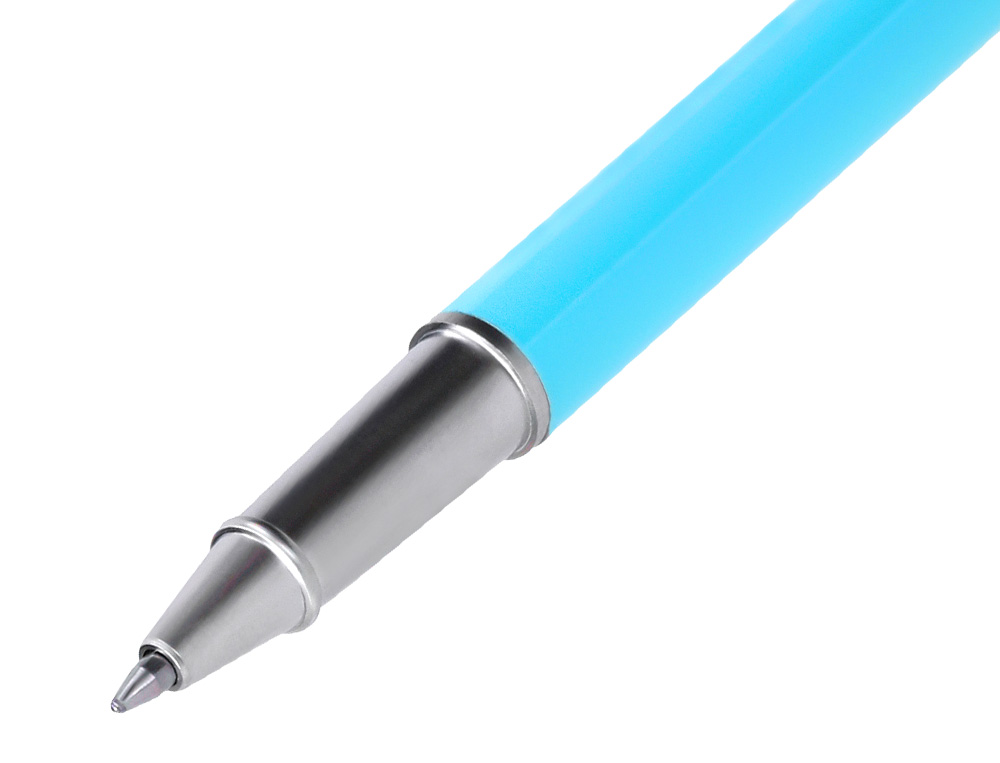 PARURE STYLO-BILLE ET ROLLER BELIUS ENDLESS SUMMER ALUMINIUM ATRIBUTS ARGENT ENCRE BLEUE COLORIS BLEU COFFRET CADEAU
