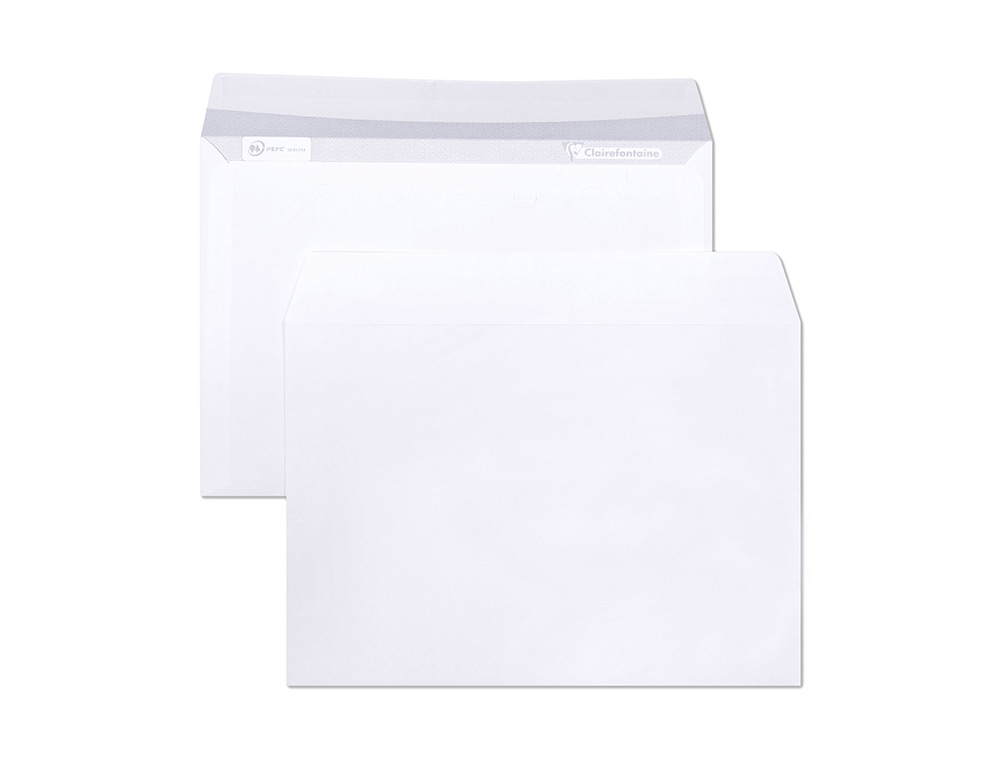 ENVELOPPE BLANCHE CLAIREFONTAINE BANDE DE       PROTECTION 90G 162X229MM      BLANCHE BOITE DE 250 UNITES