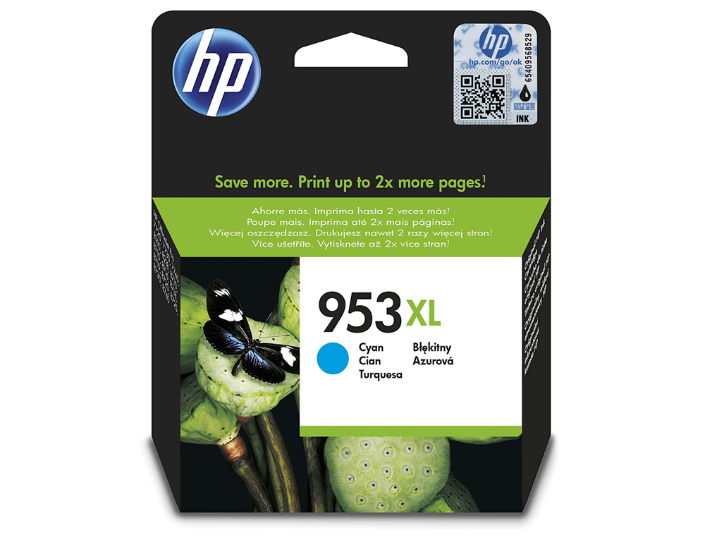 CARTOUCHE HP 953XL JET D'ENCRE F6U16AE COULEUR CYAN 1450P