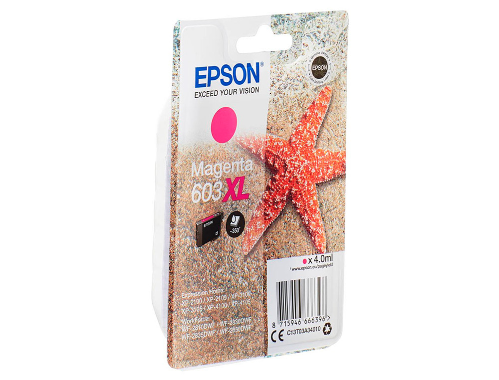 CARTOUCHE ENCRE EPSON XL ESTRELLA DE MAR 1á 603XL RF / AM SINGLE MAGENTA