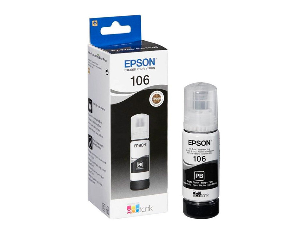 CARTOUCHE ENCRE EPSON /106 ECOTANK INK BOTTLE /ECOTANK   ET-7700 / ET-7750 NOIR