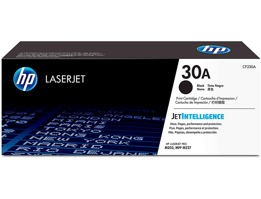 CARTOUCHE LASER HP CF230A/30A COULEUR NOIR 1600 PAG