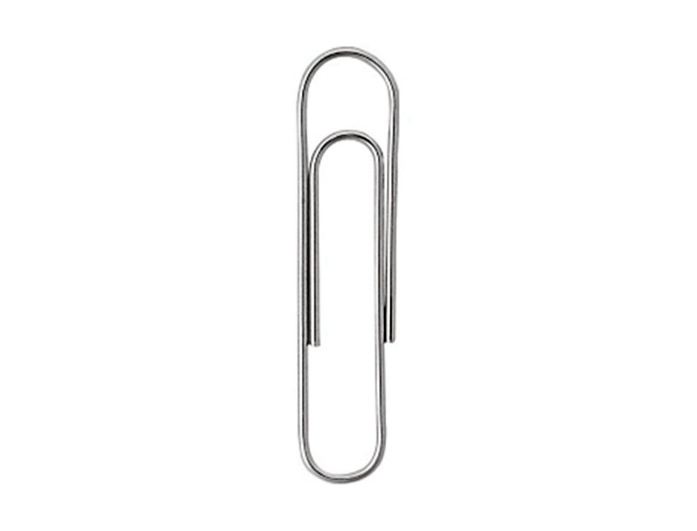 TROMBONE Q-CONNECT NICKELE N 4 BOUT ROND 50MM BOITE 100 UNITES