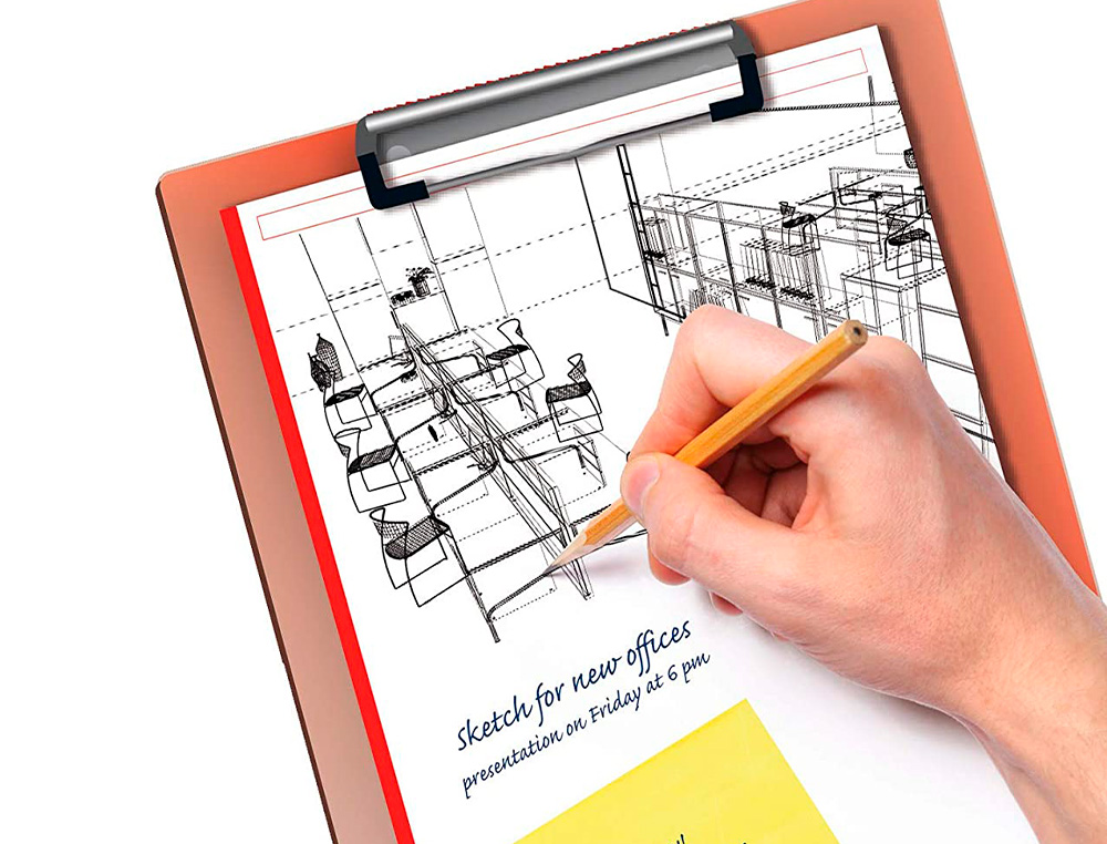 PORTE-BLOC  APLI EN BOIS FORMAT A5