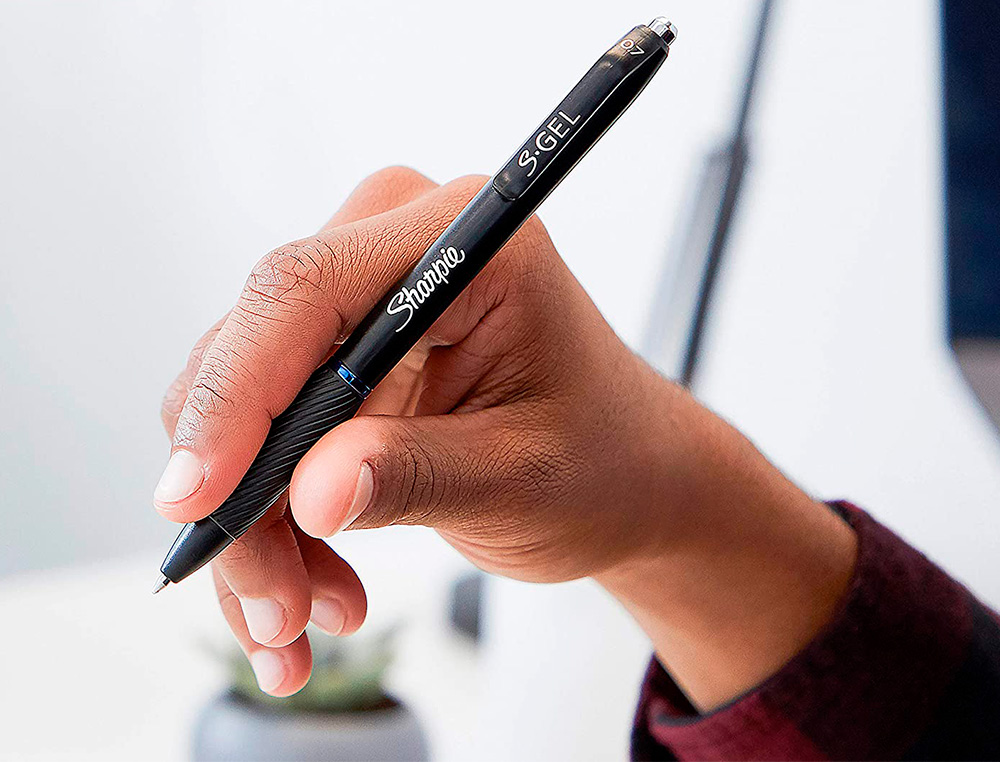 STYLO GEL SHARPIE GEL POINTE MOYENNE 0.7MM ENCRE NOIRE